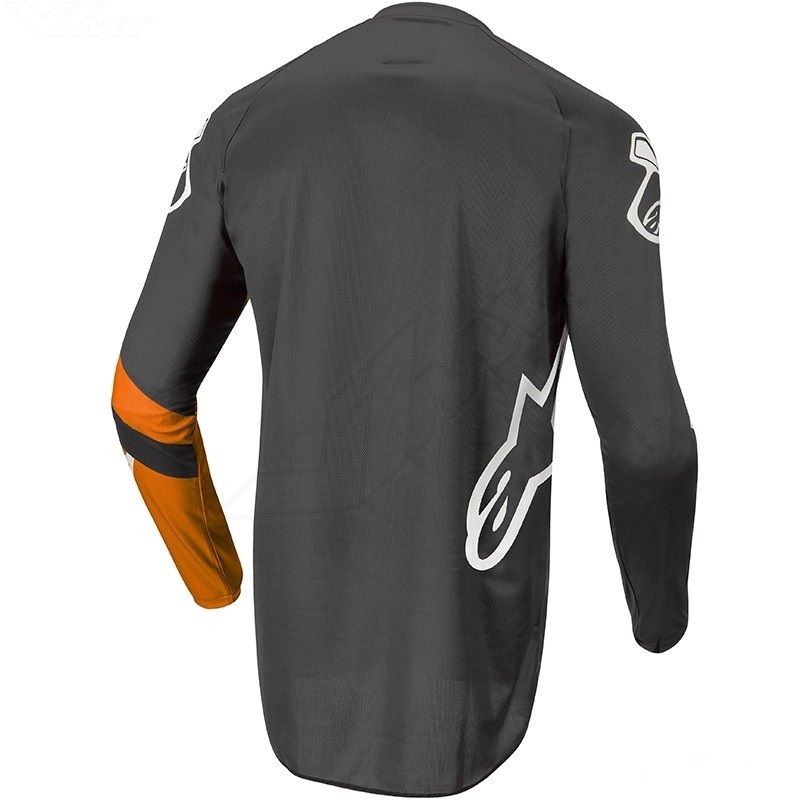 Alpinestars Fluid Chaser Jersey Anthracite Coral Fluo 